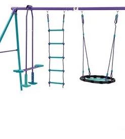 Plum Metal Multiplay Huskesett, Lilla/Blågrønn