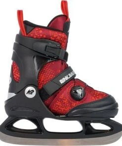 K2 Rink Raven Ice Boa Skøyter, Black/Red