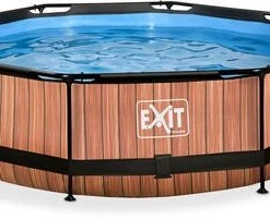 EXIT Wood Basseng Filterpumpe 300x76 Cm, Brunt