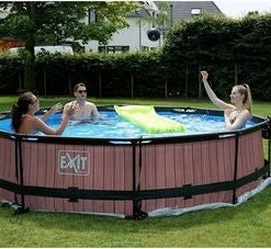 EXIT Svømmebasseng Filterpumpe 360x76 Cm, Brunt -icewarehouse shop 30.12.12.10 2669 3a