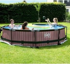EXIT Svømmebasseng Filterpumpe 360x76 Cm, Brunt -icewarehouse shop 30.12.12.10 2669 3b