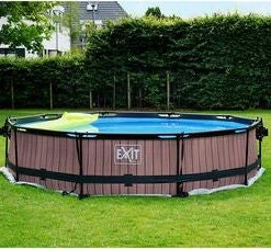 EXIT Svømmebasseng Filterpumpe 360x76 Cm, Brunt -icewarehouse shop 30.12.12.10 2669 3c