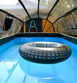 EXIT Stone Basseng 400x200x100cm Med Sanfilterpumpe Og Kuppel, Grå -icewarehouse shop 30.37.42.00 2669 3d