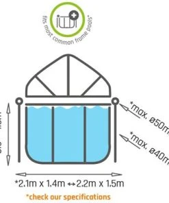 EXIT Pool Kupol 220x150cm -icewarehouse shop 30.80.21.00 2669 4a