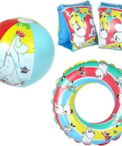 Mummitrollet Badesett 3-pakning Badering, Armpuffer Og Badeball