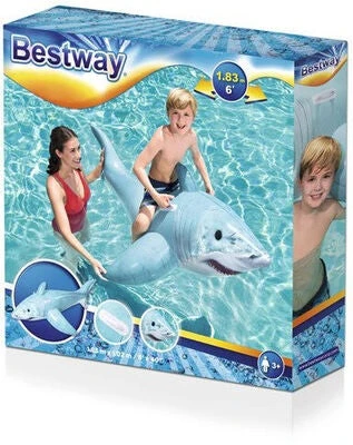 Bestway Shark Flyteleke, Blå 4 Bestway Shark Flyteleke, Blå - Bilde 2