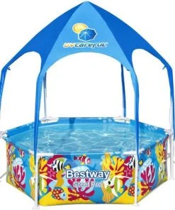 Bestway Steel Pro Barnebasseng Splash-in-Shade Play