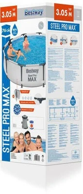 Bestway Steel Pro MAX Bassengsett 3,05mx76cm 4 Bestway Steel Pro MAX Bassengsett 3,05mx76cm - Bilde 2