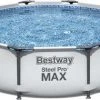 Bestway Steel Pro MAX Basseng 366x100, Grått -icewarehouse shop 56418 2106 1