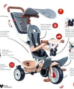 Smoby Trehjulssykkel Baby Balade Plus Mikke Mus -icewarehouse shop 741402 1499 4a