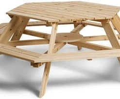 JLY Piknikbord Med Parasoll, Nature -icewarehouse shop C803 2131 4b