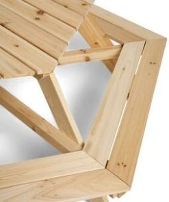 JLY Piknikbord Med Parasoll, Nature -icewarehouse shop C803 2131 4c