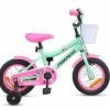 Pinepeak Barnesykkel Sommerfugl 12 Tommer, Rosa/Grønn