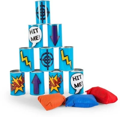 BS Toys Tin Toss Spill, Blue 3 BS Toys Tin Toss Spill, Blue