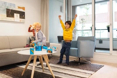 BS Toys Tin Toss Spill, Blue 4 BS Toys Tin Toss Spill, Blue - Bilde 2