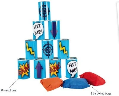 BS Toys Tin Toss Spill, Blue 5 BS Toys Tin Toss Spill, Blue - Bilde 3