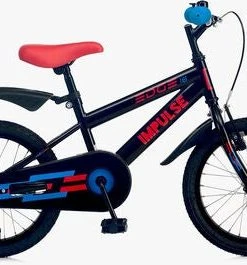 Impulse Edge Barnesykkel 16 Tommer, Svart/Blå/Rød